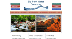 Desktop Screenshot of bigparkwater.com