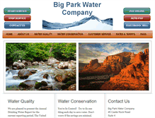 Tablet Screenshot of bigparkwater.com